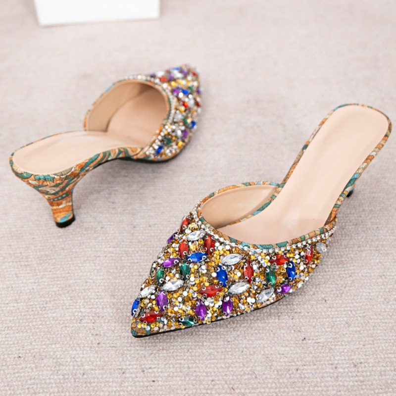 Luxury Rhinestone Kitten Heel  - đánh giá và giá Kitten Heel Women