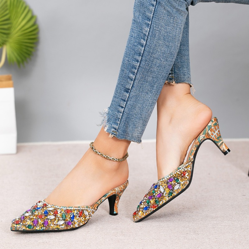 Luxury Rhinestone Kitten Heel  - đánh giá và giá Kitten Heel Women