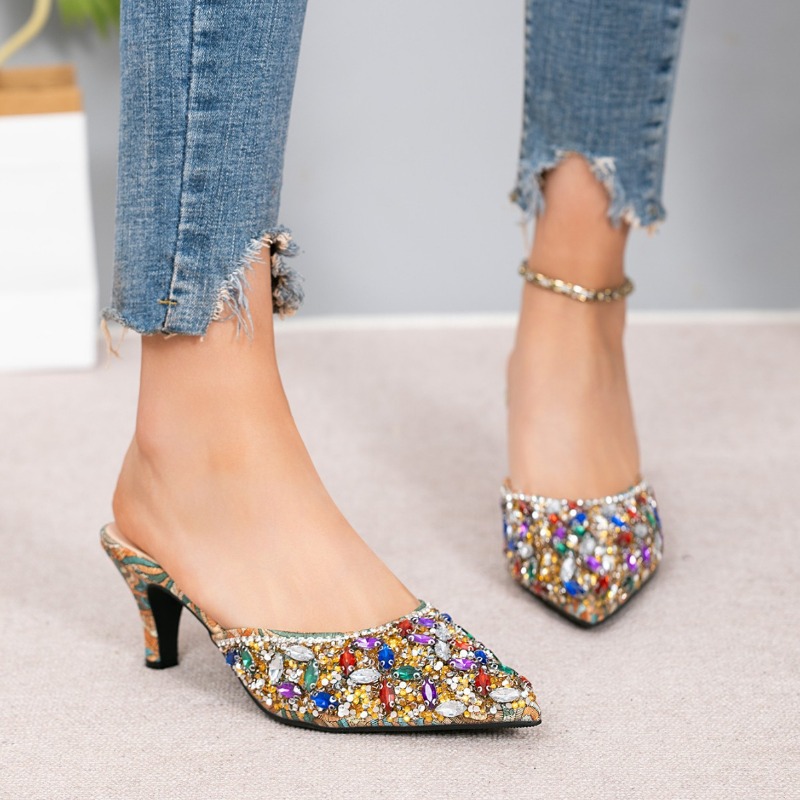 Luxury Rhinestone Kitten Heel  - đánh giá và giá Kitten Heel Women