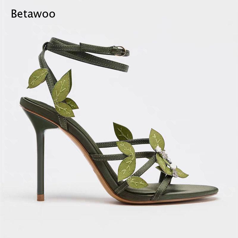 Dark Green Satin 3D Leaf Rhine - đánh giá và giá Women'S Formal Wear To A Wedding