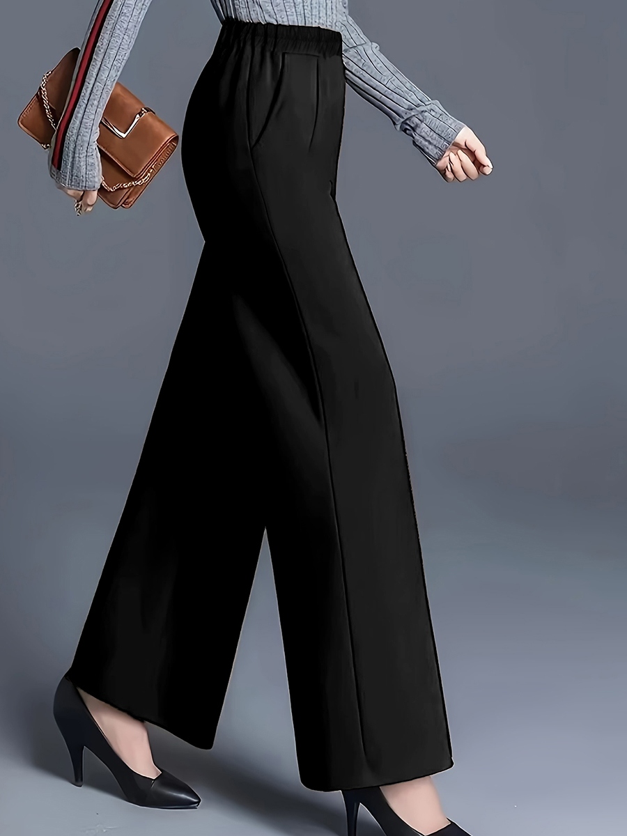 Women High Waist Wide Leg Pant - đánh giá và giá Women Formal Wear For Plus Size
