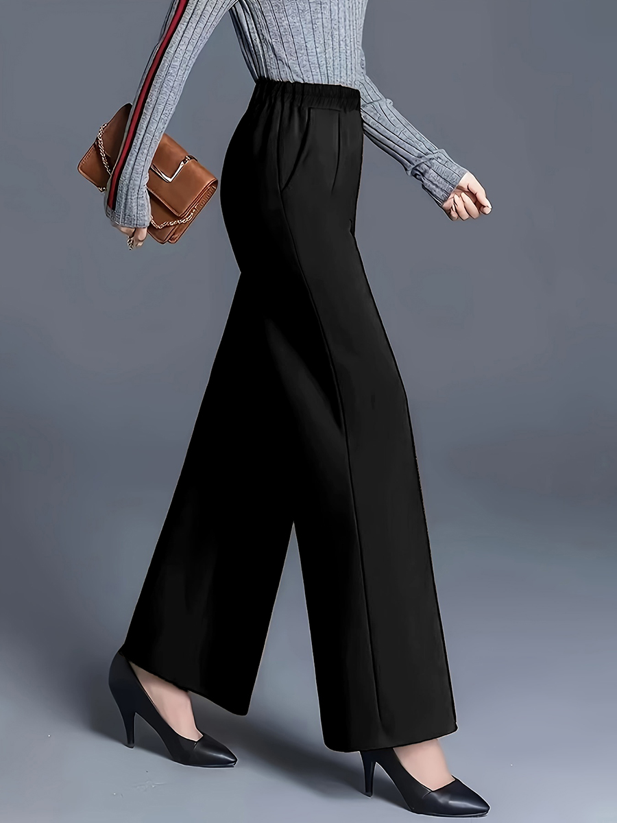 Women High Waist Wide Leg Pant - đánh giá và giá Women Formal Wear For Plus Size