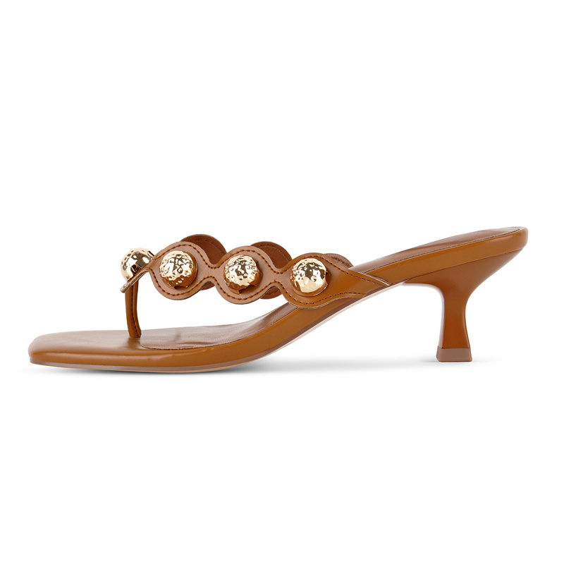 Onlymaker Square Toe Brown Tho - đánh giá và giá Kitten Heel Women