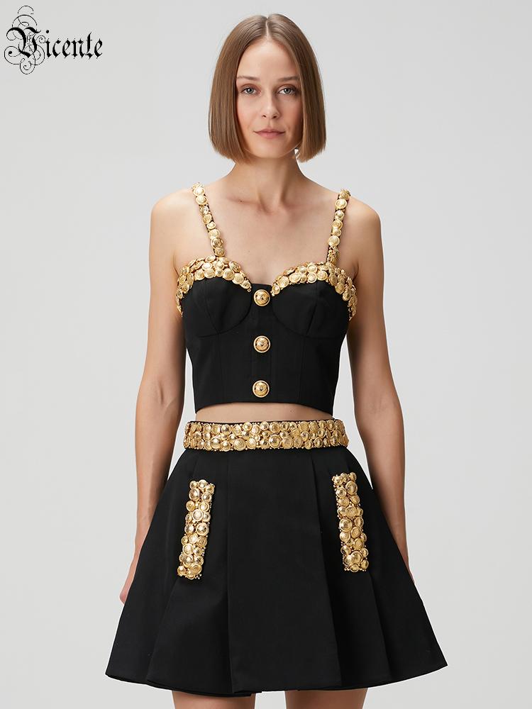 VC Black Two Piece Set Dress w - đánh giá và giá Women Formal Wear With Skirt