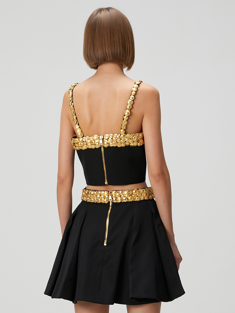 VC Black Two Piece Set Dress w - đánh giá và giá Women Formal Wear With Skirt