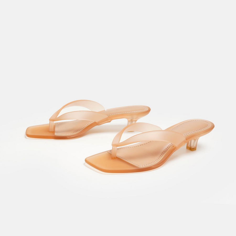 Korean Muted Tone Olive Green  - đánh giá và giá Kitten Heel Women