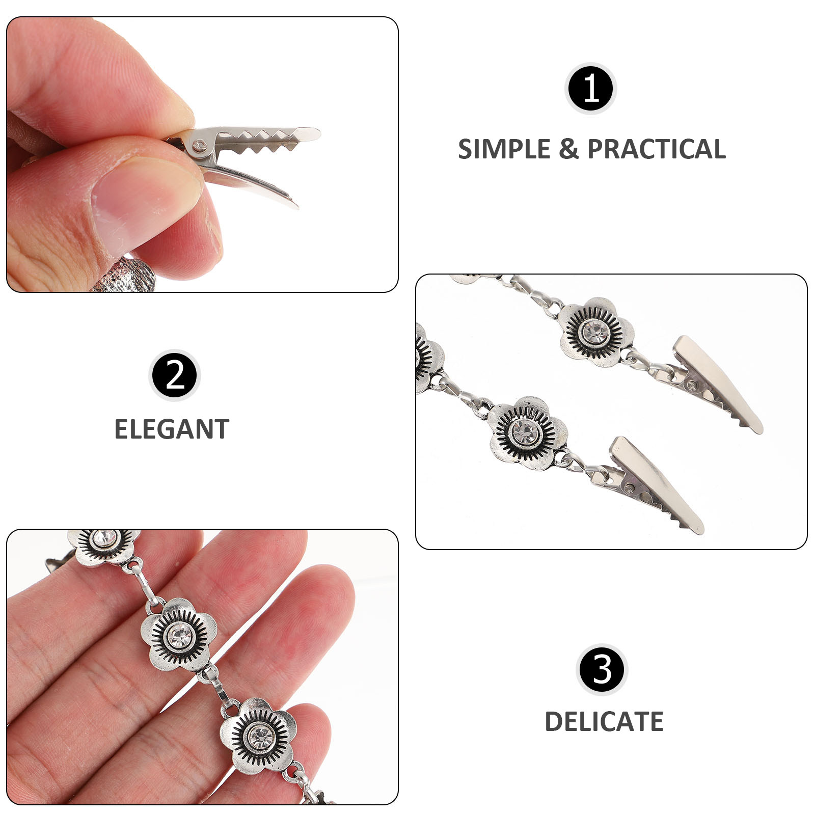 2Pcs Premium Zinc Alloy Flower - đánh giá và giá Formal Women'S Wear