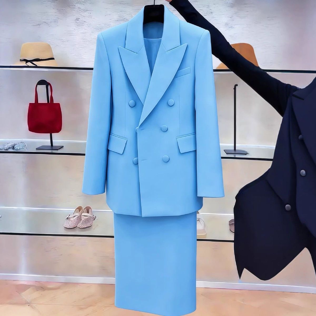 White Blazers Suits Set For Wo - đánh giá và giá Formal Women'S Wear